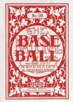 2014 Panini Golden Age - 1913 National Game #10 Pete Rose Back