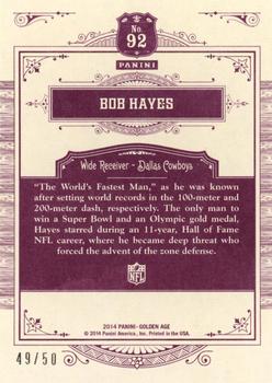 2014 Panini Golden Age - First Fifty #92 Bob Hayes Back