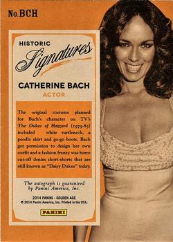 2014 Panini Golden Age - Historic Signatures #BCH Catherine Bach Back