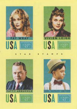 2014 Panini Golden Age - Star Stamps #5 Fatty Arbuckle / Fay Wray / Carl 