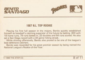 1989 Star Benito Santiago #8 Benito Santiago Back