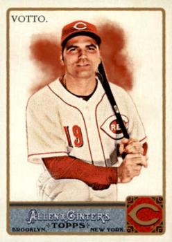 2011 Topps Allen & Ginter - Glossy #80 Joey Votto Front