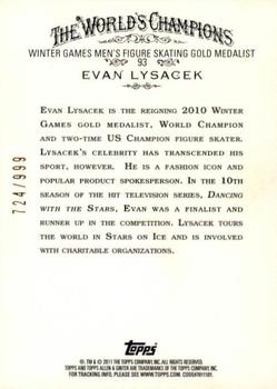 2011 Topps Allen & Ginter - Glossy #93 Evan Lysacek Back