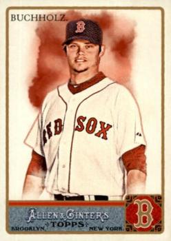 2011 Topps Allen & Ginter - Glossy #182 Clay Buchholz Front