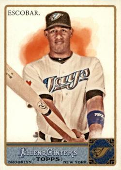 2011 Topps Allen & Ginter - Glossy #186 Yunel Escobar Front