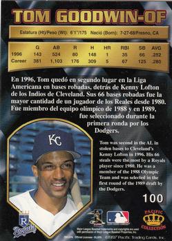 1997 Pacific Crown Collection #100 Tom Goodwin Back