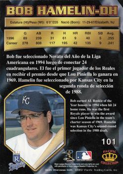 1997 Pacific Crown Collection #101 Bob Hamelin Back
