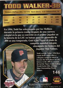 1997 Pacific Crown Collection #146 Todd Walker Back