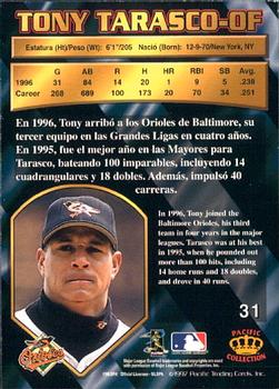 1997 Pacific Crown Collection #31 Tony Tarasco Back