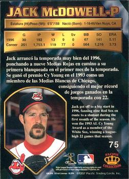 1997 Pacific Crown Collection #75 Jack McDowell Back
