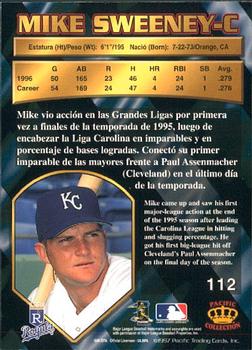 1997 Pacific Crown Collection #112 Mike Sweeney Back