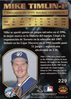 1997 Pacific Crown Collection #229 Mike Timlin Back