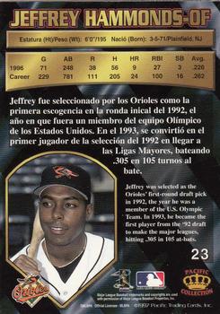 1997 Pacific Crown Collection #23 Jeffrey Hammonds Back