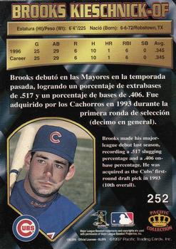 1997 Pacific Crown Collection #252 Brooks Kieschnick Back