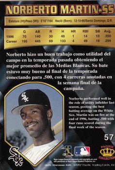 1997 Pacific Crown Collection #57 Norberto Martin Back
