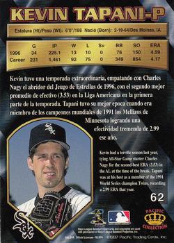 1997 Pacific Crown Collection #62 Kevin Tapani Back