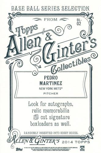 2014 Topps Allen & Ginter - Box Loaders #BL-02 Pedro Martinez Back