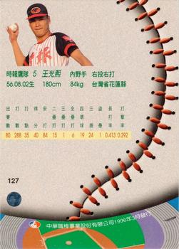 1995 CPBL A-Plus Series #127 Kuang-Shih Wang Back