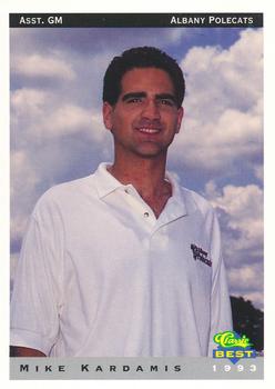 1993 Classic Best Albany Polecats #28 Mike Kardamis Front