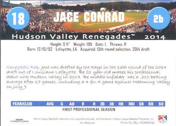 2014 Grandstand Hudson Valley Renegades #4 Jace Conrad Back