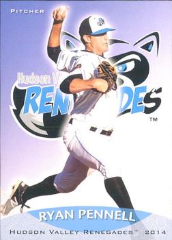 2014 Grandstand Hudson Valley Renegades #27 Ryan Pennell Front