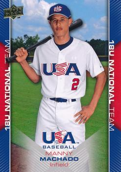 2009 Upper Deck USA Baseball Box Set #USA-32 Manny Machado Front