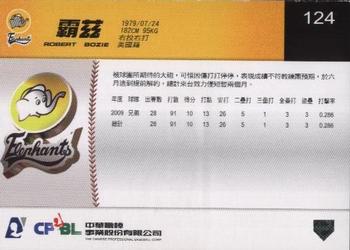 2009 CPBL #124 Taggert Bozied Back