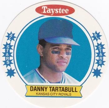 1989 Taystee Kansas City Royals Discs #4 Danny Tartabull Front