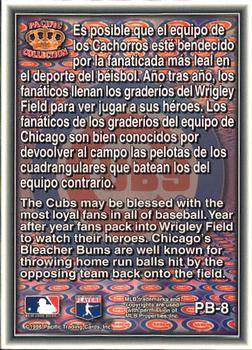1996 Pacific Prism - Team Logos #PB-8 Chicago Cubs Back