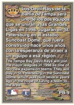 1996 Pacific Prism - Team Logos #PB-9 Tampa Bay Devil Rays Back