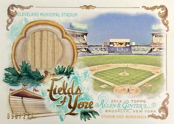 2014 Topps Allen & Ginter - Fields of Yore Relics #FOYR-CS Cleveland Municipal Stadium Front