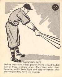 1952 Parkhurst Frostade International League (V338-1) #36 Swinging Bats Front