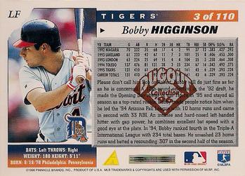 1996 Score - Dugout Collection (Series Two) #3 Bobby Higginson Back