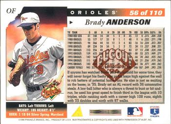 1996 Score - Dugout Collection (Series Two) #56 Brady Anderson Back