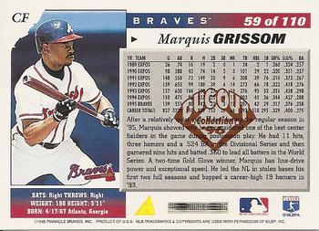 1996 Score - Dugout Collection (Series Two) #59 Marquis Grissom Back
