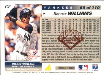 1996 Score - Dugout Collection (Series Two) #68 Bernie Williams Back