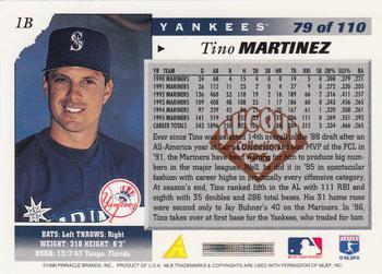 1996 Score - Dugout Collection (Series Two) #79 Tino Martinez Back