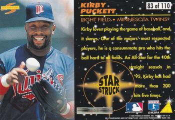 1996 Score - Dugout Collection (Series Two) #83 Kirby Puckett Back