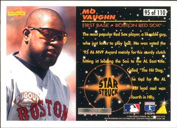 1996 Score - Dugout Collection (Series Two) #95 Mo Vaughn Back
