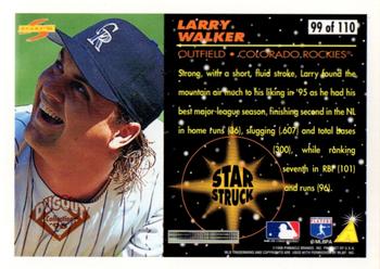 1996 Score - Dugout Collection (Series Two) #99 Larry Walker Back