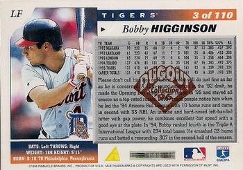 1996 Score - Dugout Collection Artist's Proofs (Series Two) #3 Bobby Higginson Back
