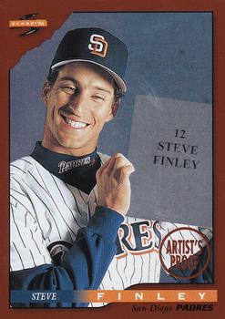 1996 Score - Dugout Collection Artist's Proofs (Series Two) #12 Steve Finley Front