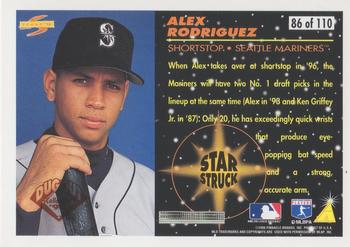 1996 Score - Dugout Collection Artist's Proofs (Series Two) #86 Alex Rodriguez Back