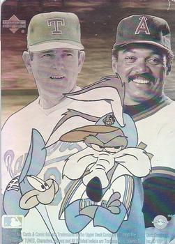 1991 Upper Deck Comic Ball 2 - Holograms #NNO Roadrunner, Coyote, Nolan, and Reggie Front