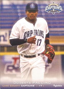 2013 Grandstand Lake County Captains #NNO Dorssys Paulino Front