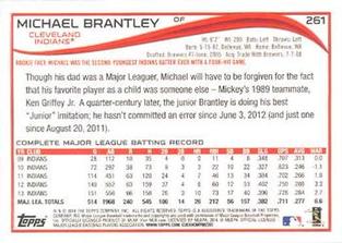 2014 Topps Mini #261 Michael Brantley Back