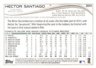 2014 Topps Mini #320 Hector Santiago Back