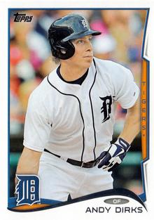 2014 Topps Mini #334 Andy Dirks Front