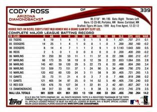 2014 Topps Mini #339 Cody Ross Back