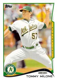 2014 Topps Mini #572 Tommy Milone Front